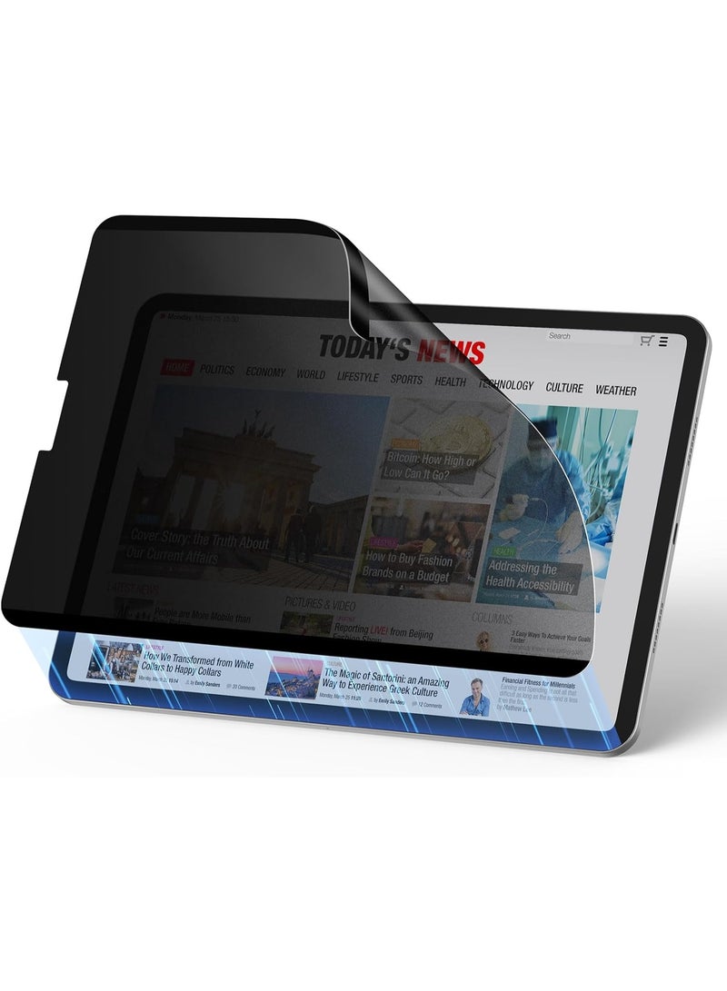 Privacy Screen Protector for iPad 12th (A18)2026/iPad (A16) 11th 2025/iPad 10th(A14) 2022, 30-Degree Anti-Spy Privacy Filter, Matte Finish Anti-Glare, Fingerprint-Proof, Anti-Scratch Film Guard - Image 1